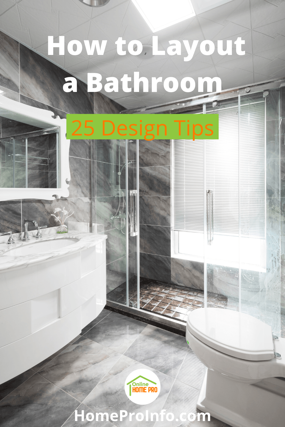 how to layout a bathroom