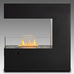 Paramount peininsula ethanol fireplace black