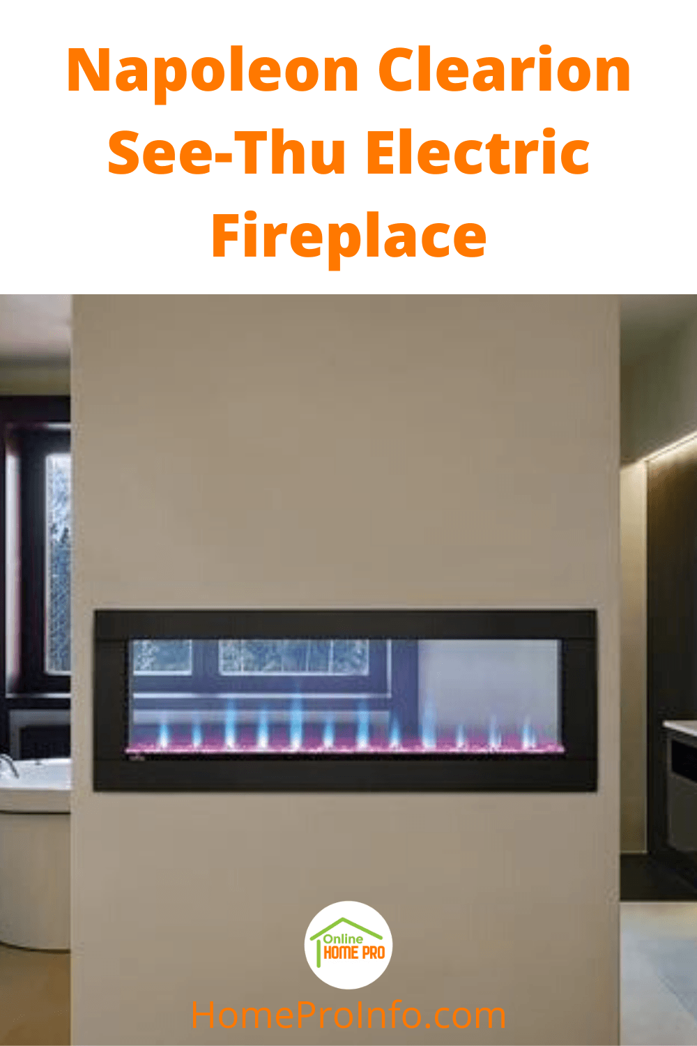 napoleon clearion see thru electric fireplace
