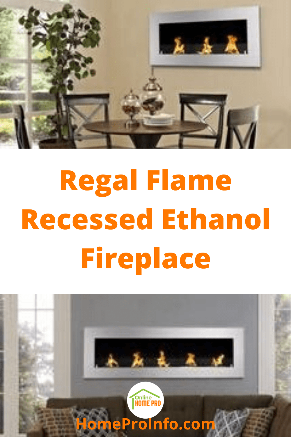 regal flame recessed ethanol fireplace