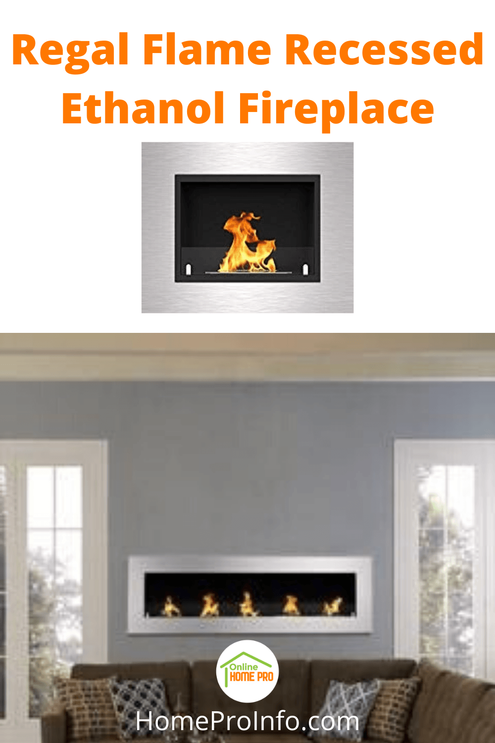 regal flame recessed ethanol fireplace